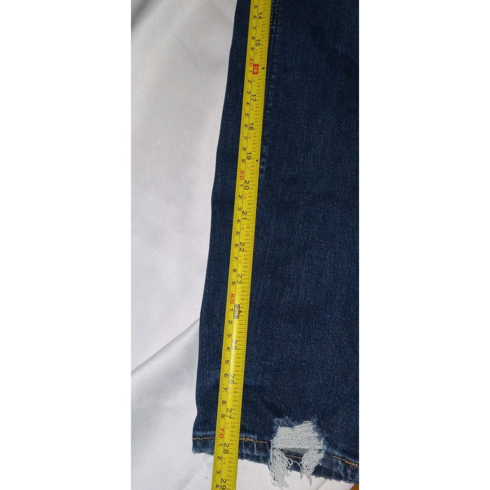 Silver Jeans Co Skinny Jeans Womens 20 Dark Wash Distressed Frayed Hem High Rise - Picture 14 of 16